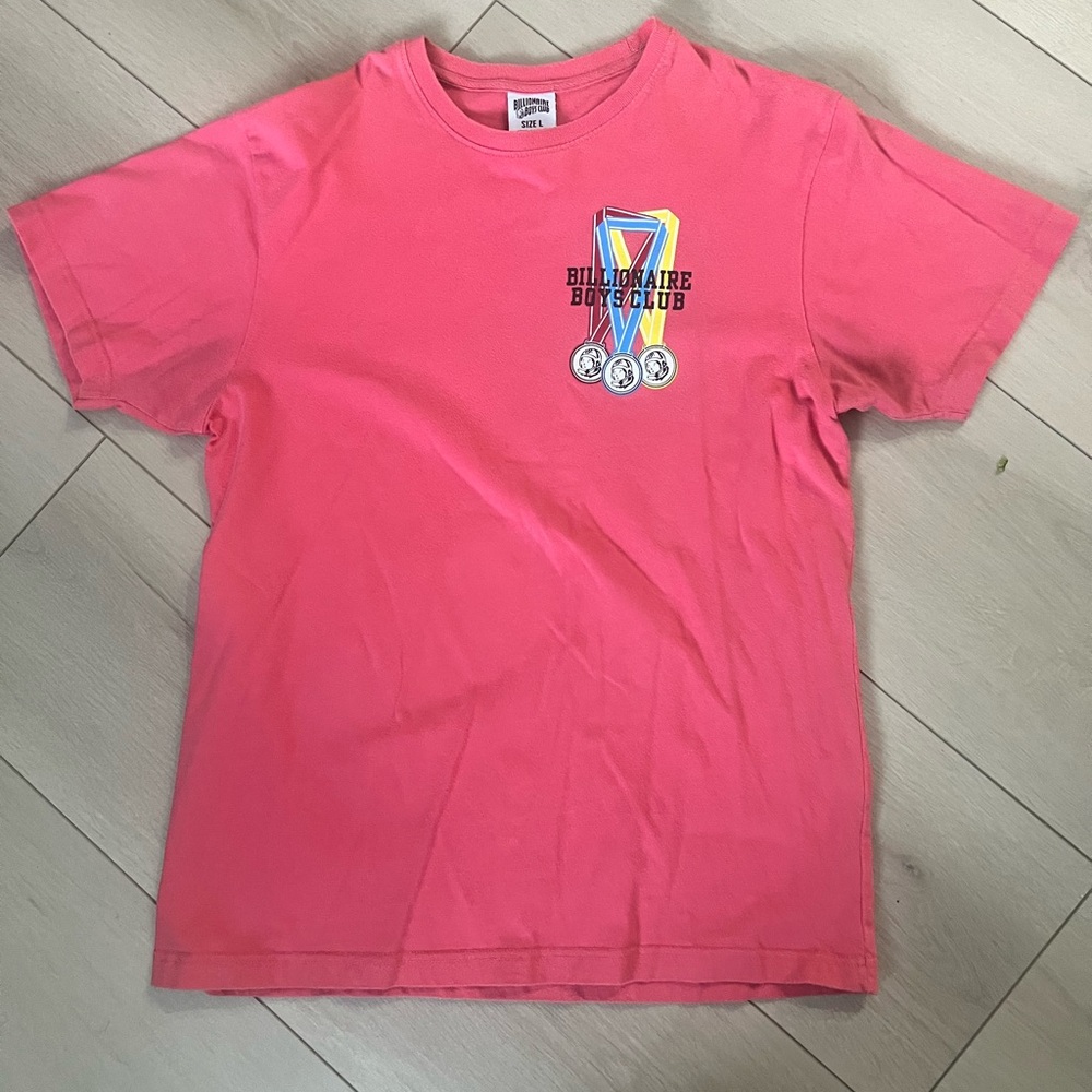 Billionaire Boys Club Pink Graphic Tee for Men Size, can run smaller than usual